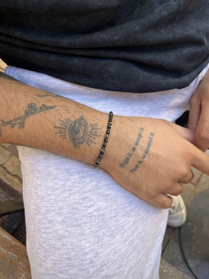 Oniks & Hematit Taşlı Bileklik