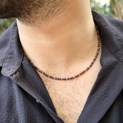 Vera Unisex Garnet (Lal) Taşlı Kolye