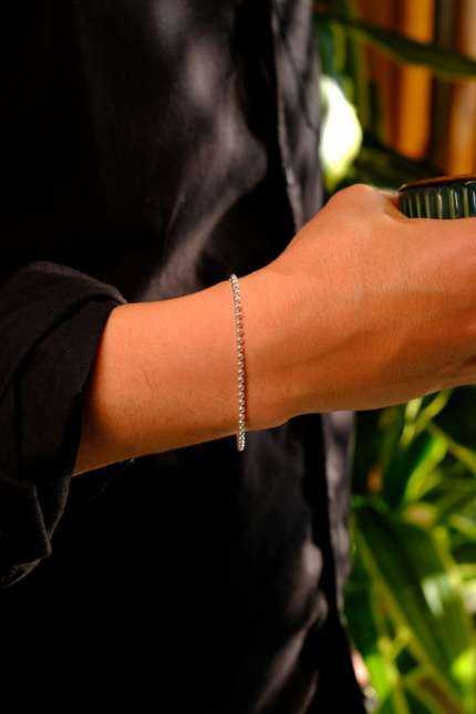 Orijinal Minimal Tasarım 925 Ayar Gümüş Bileklik